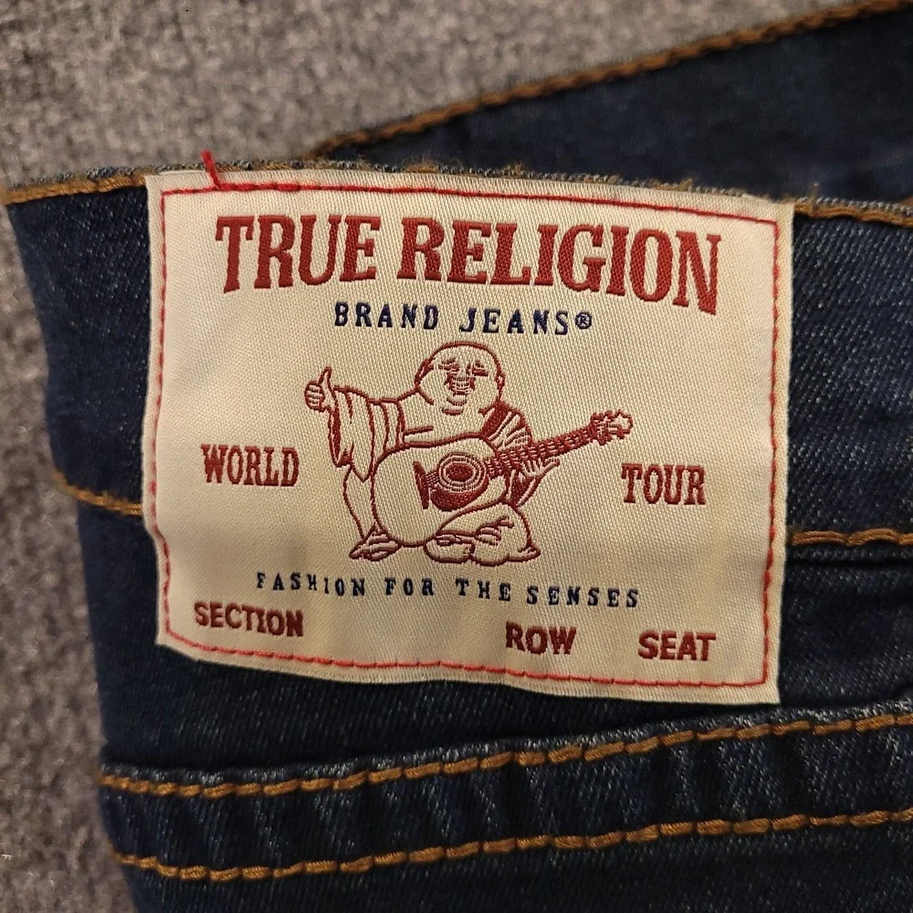 NWT‎ True Religion Ricky Big T Relaxed Straight 36x34 Mid Rise Stretch $199 MSRP